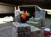 Overturned beer truck blocking northbound I-65 ramp to westbound Borman