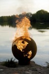 Fire-pit design moves from functional to decorative