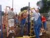 Parents install new playground equipment at Lake Village school