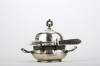 Victorian Silverplate Butter Dish Front View