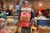 Volunteers pack gifts