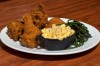 Fried Chicken with Mac and Cheese at It's Vegas Baby! at Blue Chip Casino