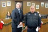 CPPD's Kozlowski recognized by Mayor Uran
