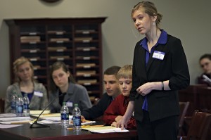 Mock murder trial challenges students