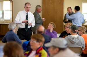 Small group turns out to chat with Visclosky in Hobart