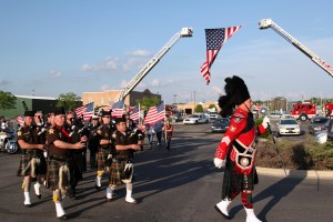 Local police, firefighters salute World War II veterans