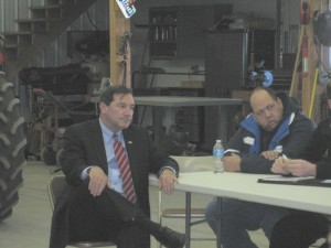 Donnelly vists farmers, ag representatives during tour