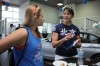 Olympic rower Jennifer Kaido helps with BMW drive event