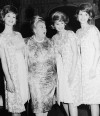 Sophie Tucker and The McGuire Sisters in 1964