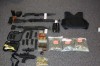 Guns and paraphernalia seized from Gary home