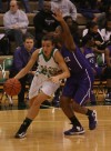 Valparaiso's Andi Sarkisian dribbles past Merrillville's Darian Patton