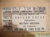 Poplar Creek Music Theater Ticket for Whitney Houston circ 1986