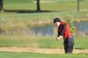Maggie Sloan of T.F. South blasts out of the bunker
