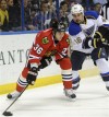Blackhawks end Elliott streak, beat Blues  