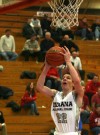 Munster's Drew Hackett shoots against Lowell 