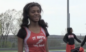 Blind student-athlete soars in long jump