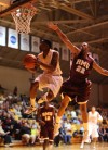 Valparaiso University's Erik Buggs drives
