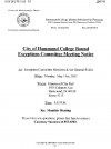 Hammond College Bound Exceptions Committee
