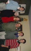 The Albrecht kids with Grandpa Frank