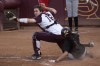 Calumet product blazing base paths for Arizona State in Women's College World Series