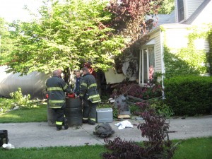 Semi slams into Cal City home, killing driver