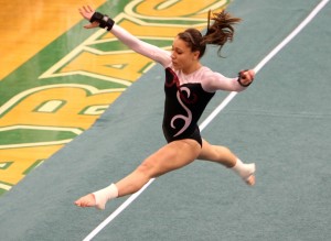 Portage junior gymnast Solis force on vault