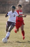 Bremen and T.F. United do battle in girls soccer action