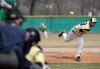 Griffith's Brett Tauber pitches against Valparaiso.