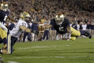 Kelly's message: Notre Dame close to title caliber