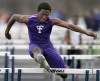 Thornton's Demetrius Mitchell clears a hurdle during a preliminary heat in the 110-meter hurdles at the Stagg Invitational on Saturday.