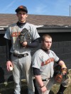 Jesse Mills and Louie Grounds, Westville baseball