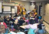 Lions present dictionaries to third-graders