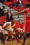 Crown Point's P.J. Phelps looks for an open man 