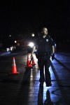 Local police 'hold the line'