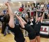 Lake Central volleyball players
