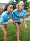 Mya Rodriguez, Sarah Steinhilber, Boone Grove girls cross country