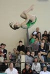 Valparaiso's Jacquelyn Kracich dives a Reverse-1.5 Somersault