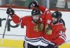 Patrick Sharp celebrates