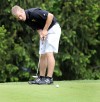 Hobart's Alex Metz putts on No. 9 Friday at Forest Park during the Valparaiso Sectional.