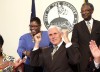 Indiana Gov. Mike Pence ceremonial signing of bill 585