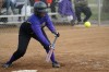 T.F. North's Monique Fleming bunts against Eisenhower