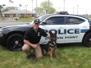 Crown Point officer training with department's third K-9