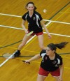 T.F. South's doubles team of Jenna Pasko and Shannon Pollard