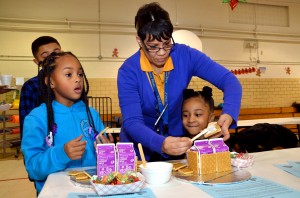 Brookwood students build gingerbread houses