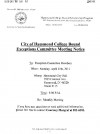 City of Hammond College Bound Exemptions Committee Meeting
