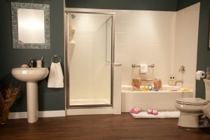Bathroom safety design for aging generations includes grab bars and improved tubs