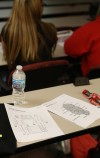 Portage students watch an autopsy