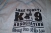 Lake County K-9 Unit Selling Sweatshirts and T-shirts 