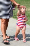 Junior superheroes, bathing beauties star