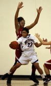 T.F. North's Nikki Anderson moves around